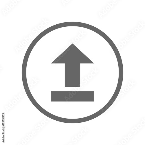 Free Download Upload button. Vector icon. - GFXLoad