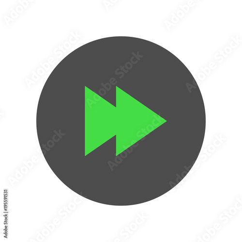 Forward, rewind button. Vector.