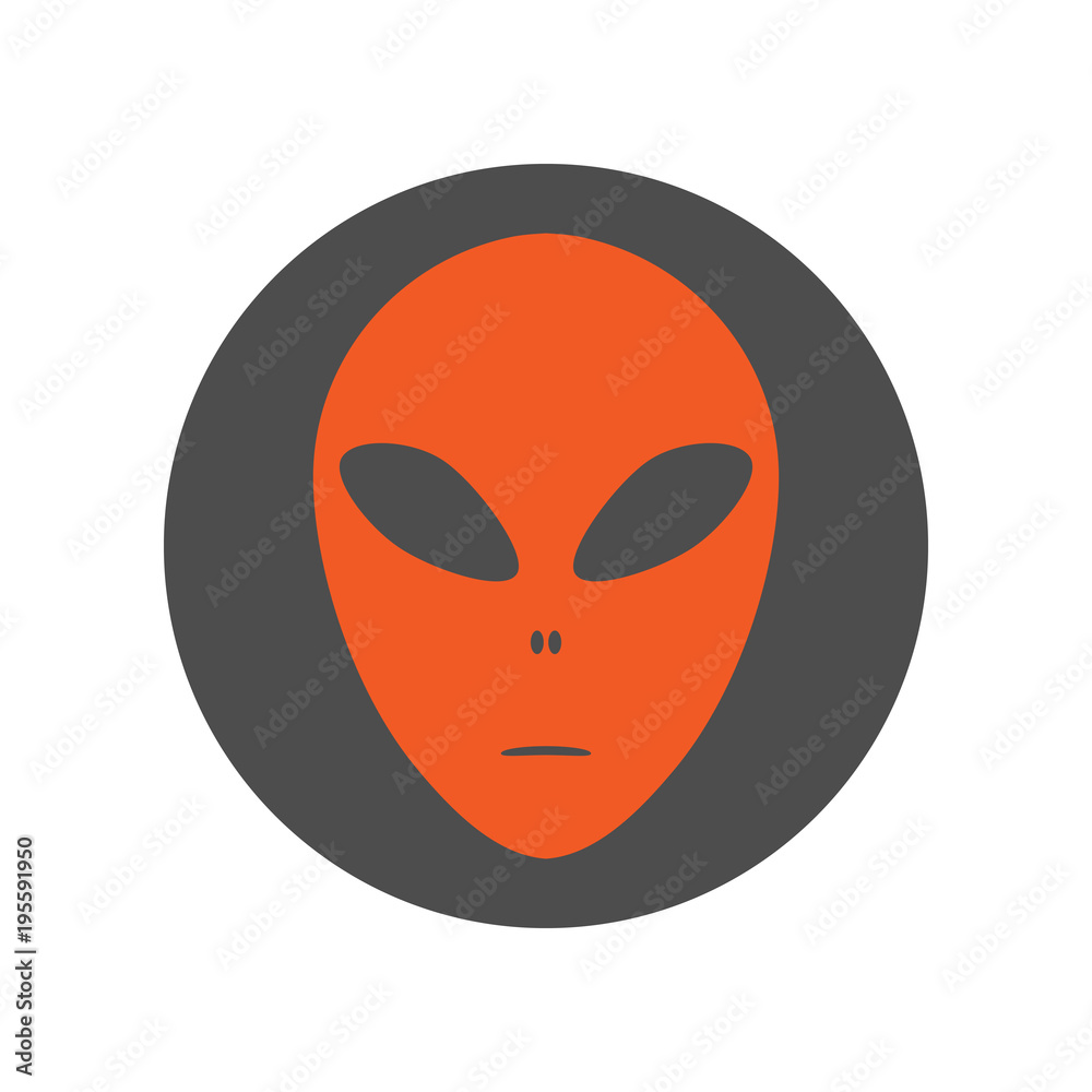 Alien face emoji. Martian head icon. Vector. Alien face emoji. Martian head icon. Vector.