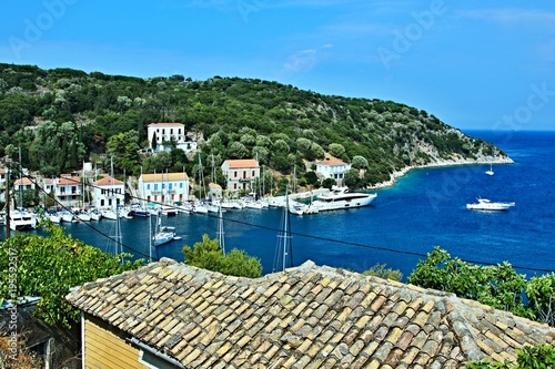 Greece,island Ithaki-view of the Kioni photo
