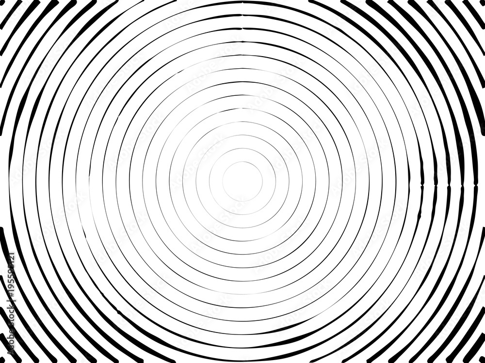 Concentric circles halftone background