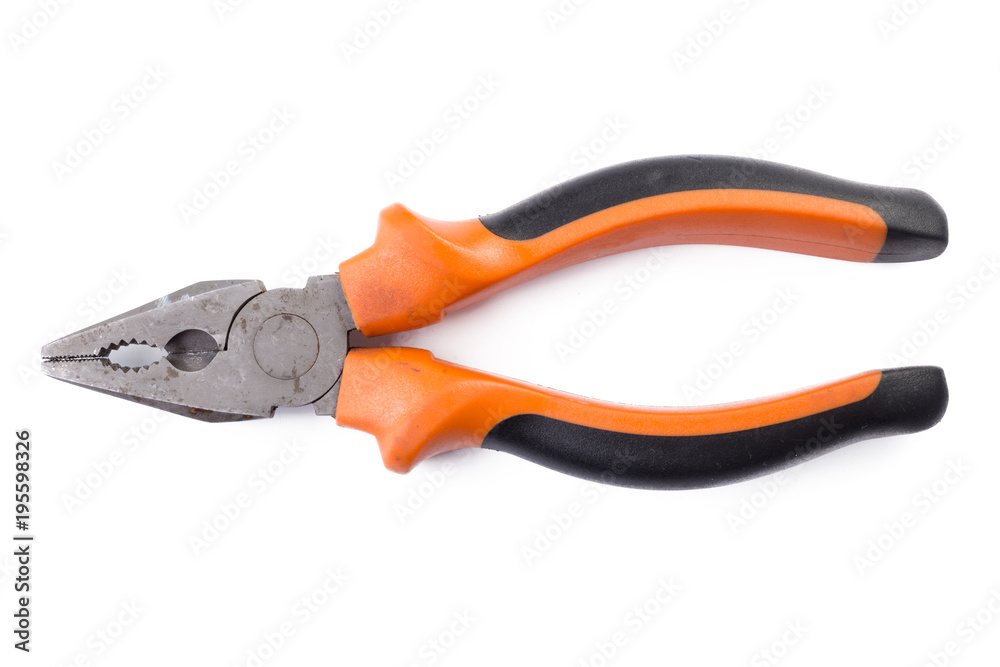 Pliers tool and Pliers isolated on white background Pliers tool and Pliers isolated on white background