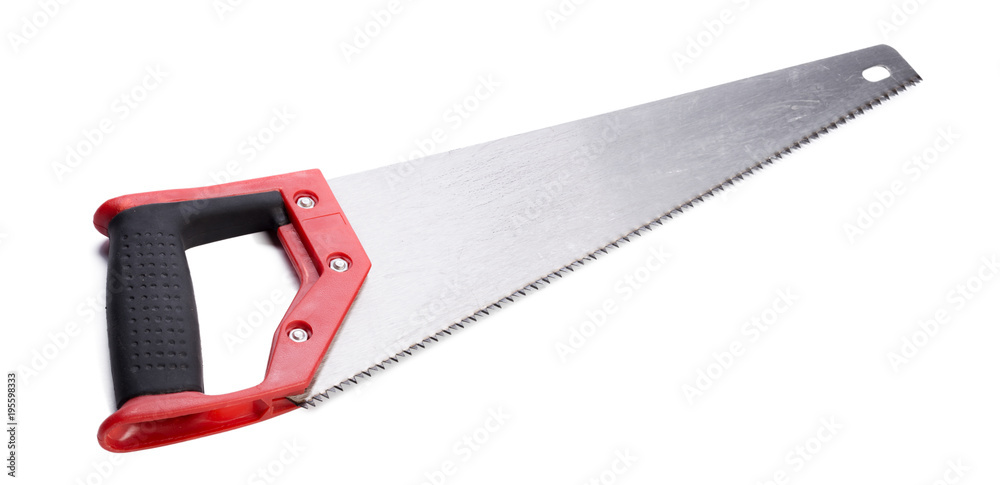 Hand saw isolated on white background. Hand saw isolated on white background.