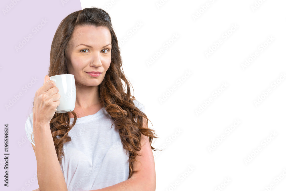 Beautiful Woman with cup of tea Beautiful Woman with cup of tea