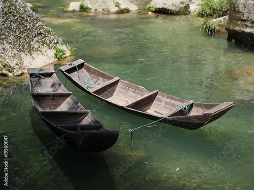 The River Cruise to Three Gorges Dam and Visit the small local village in the middleway. Travel in Yichang City, Hubei Province, China in 2014, 11th April.