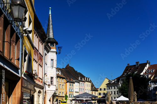 MULHOUSE,FRANCE - Jun 16, 2017: Street view of downtown in Mulhouse city, France