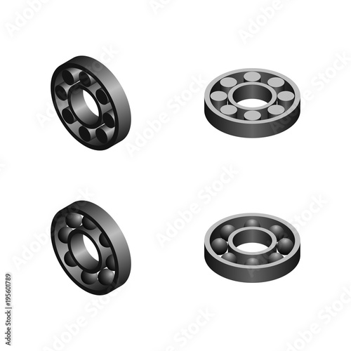Ball bearing isometry. isolated