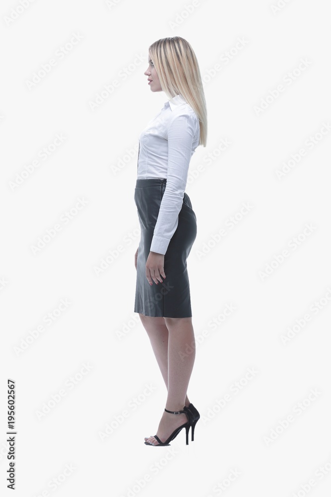 Fototapeta premium side view.confident young business lady