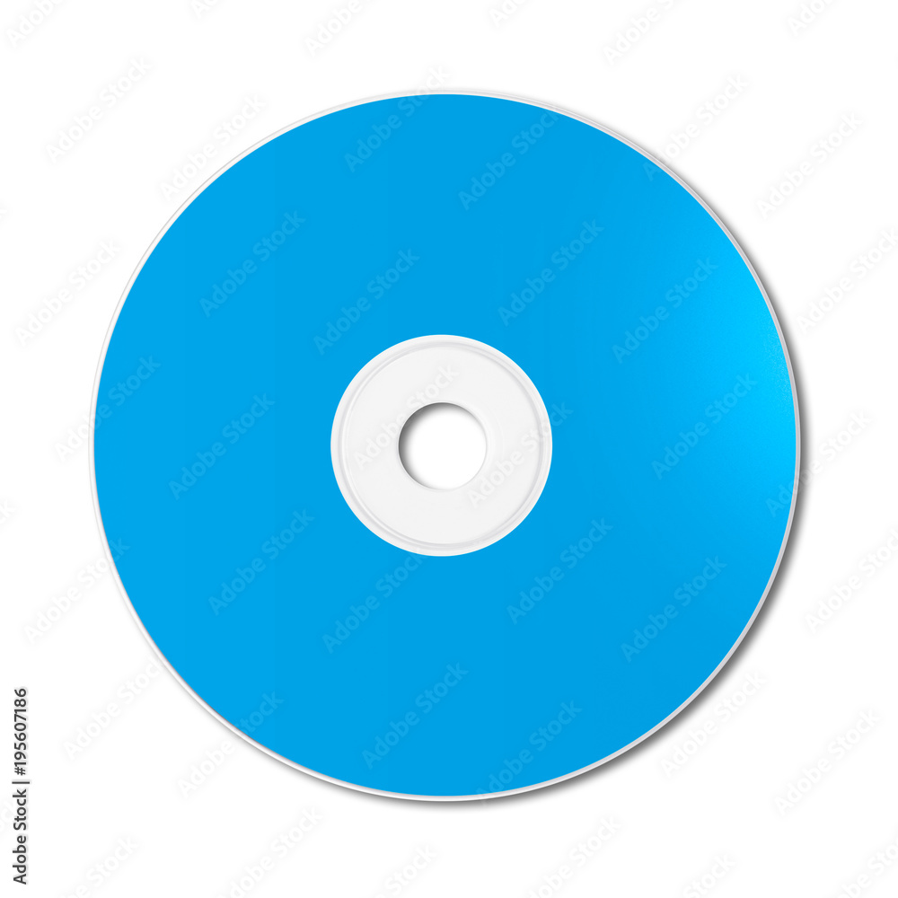 Blue CD - DVD mockup template isolated on white Blue CD - DVD mockup template isolated on white
