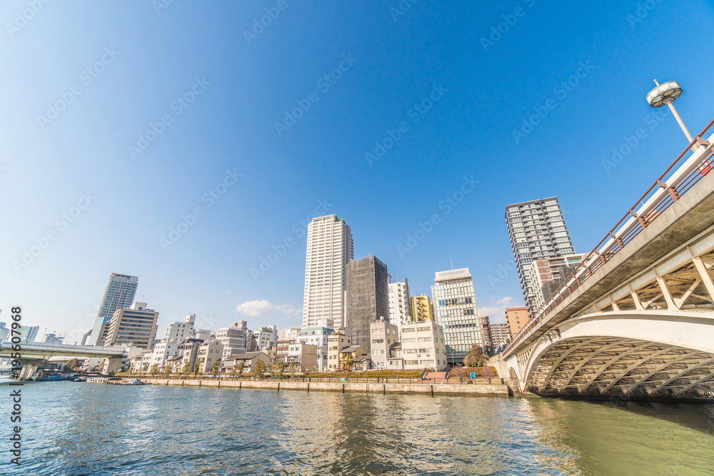 Osaka cityscape - Nakanoshima district - Osaka Japan Osaka cityscape - Nakanoshima district - Osaka Japan