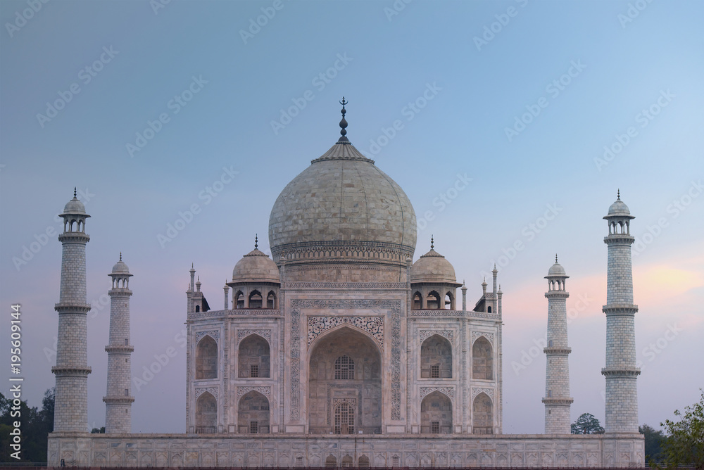 Amazing view of Taj Mahal in the Evening in Agra, Fabulous Taj Mahal