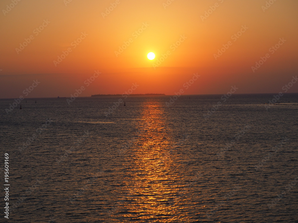Sunset at Okinawa Japan 
