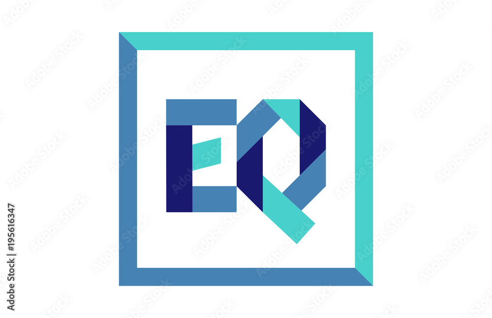 EQ Square Ribbon Letter Logo EQ Square Ribbon Letter Logo