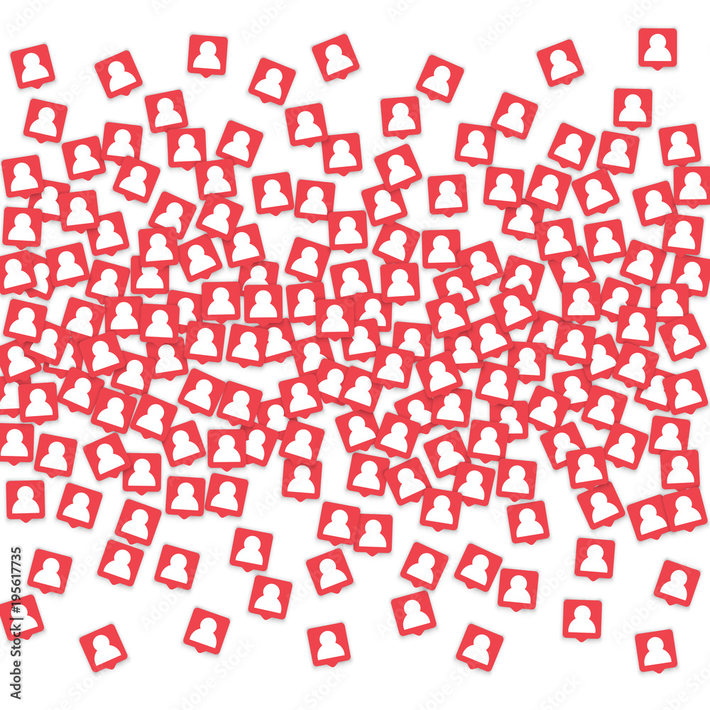 Social media background with man icon notification. Social media background with man icon notification.