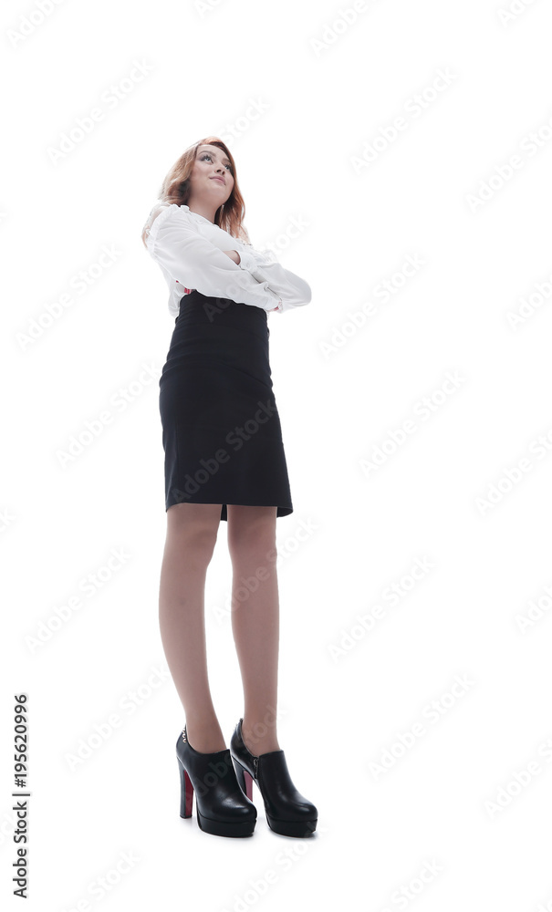 Portrait of young business woman in the office. Portrait of young business woman in the office.