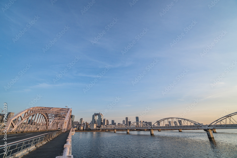 Fototapeta premium Osaka cityscape - Umeda district - Osaka Japan