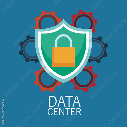 Datacenter servers technology vector illustration graphic design