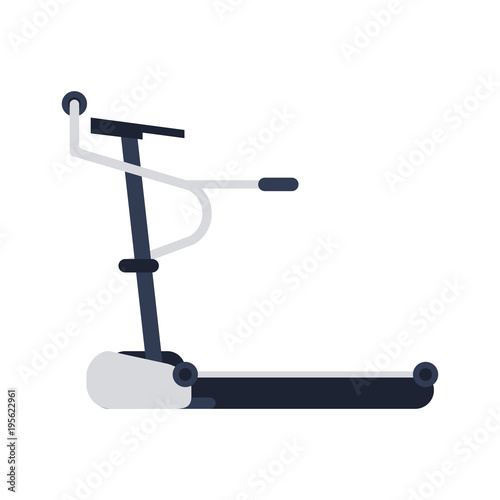Walking machine gym equipment vector illustration graphic design