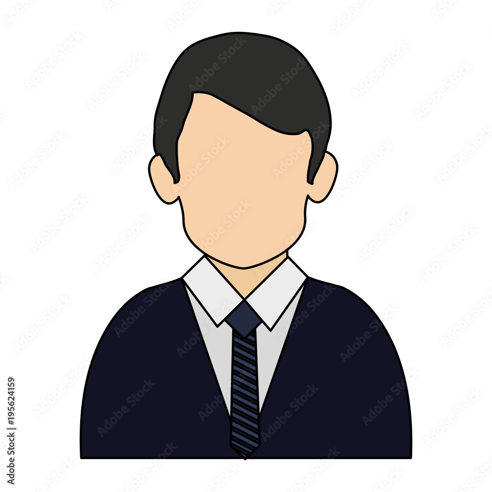 Businessman faceles profile vector illustration graphic design Businessman faceles profile vector illustration graphic design