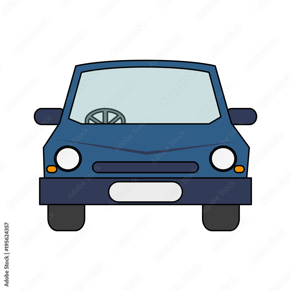 Car vehicle frontview vector illustration graphic design Car vehicle frontview vector illustration graphic design