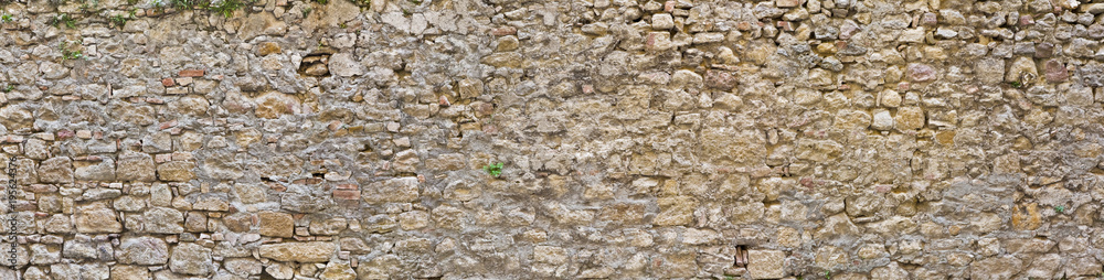 Typische toskanische Hausmauer Typische toskanische Hausmauer