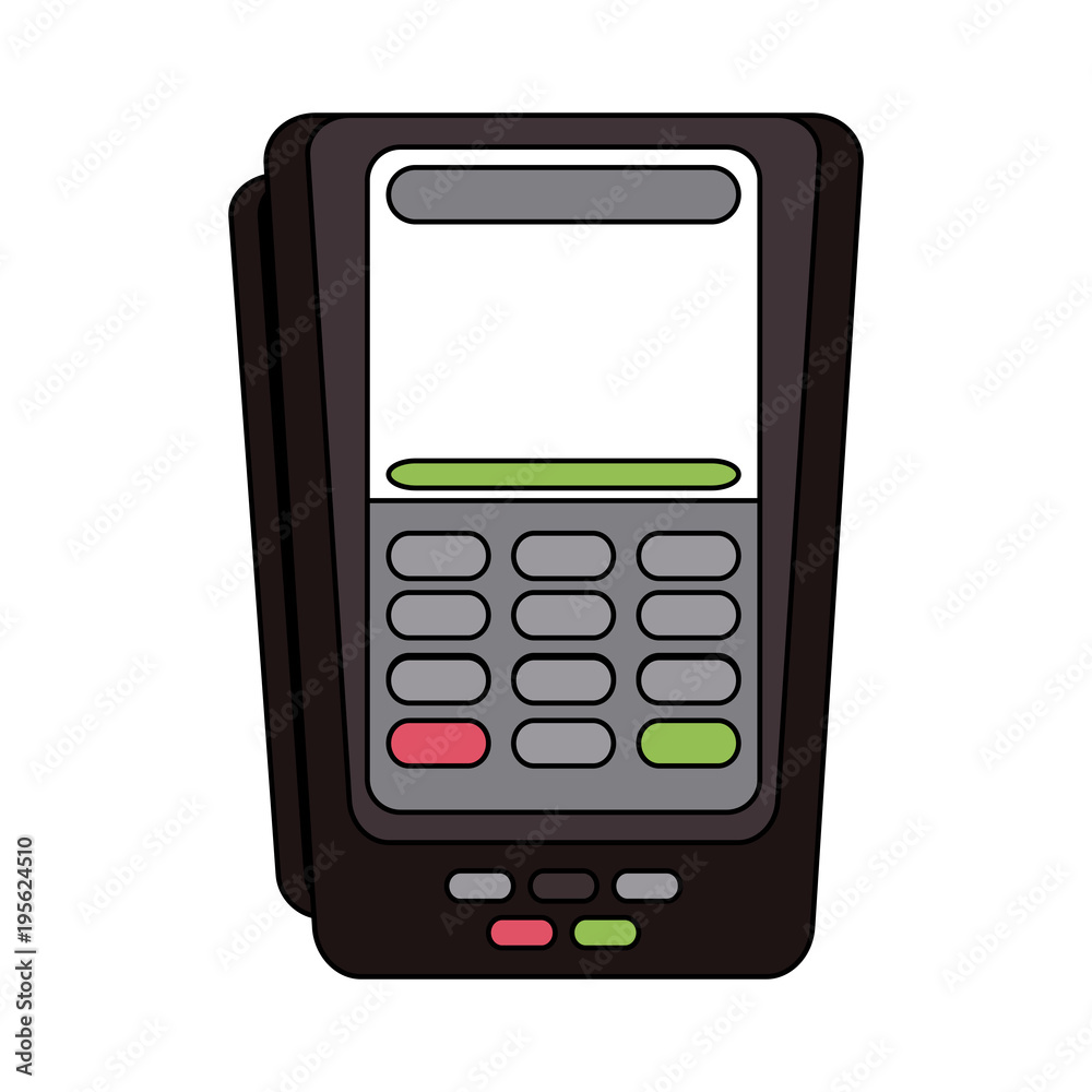 Dataphone electronic payment vector illustration graphic design Dataphone electronic payment vector illustration graphic design
