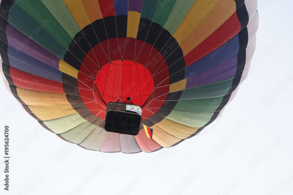 Obraz premium hot air balloons in flight at a hot air balloon festival/fiesta in Southeast Asia