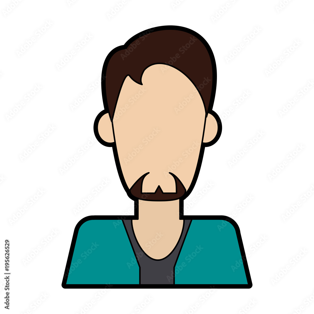 Man faceless avatar vector illustration graphic design Man faceless avatar vector illustration graphic design