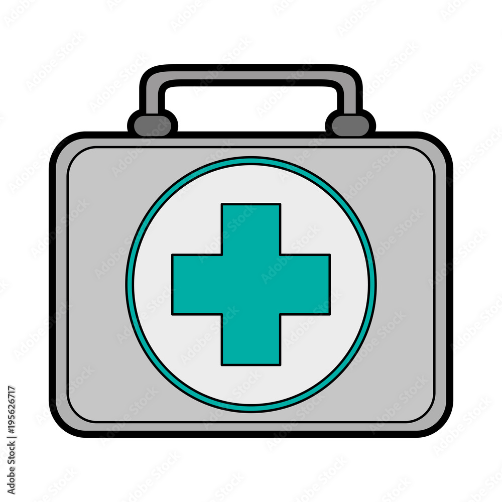 First aids suitcase vector illustration graphic design First aids suitcase vector illustration graphic design