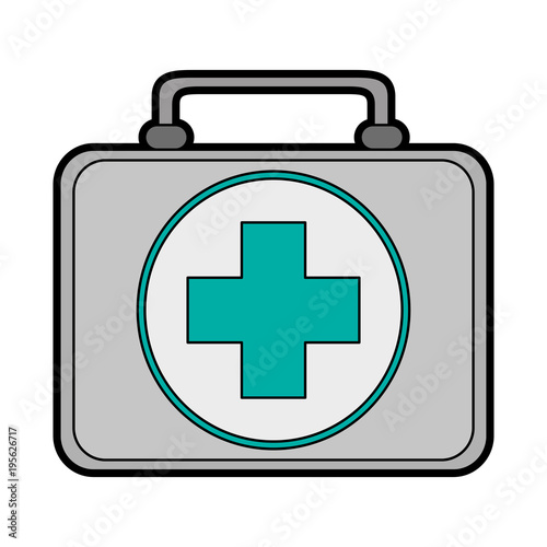 First aids suitcase vector illustration graphic design