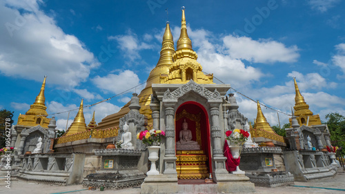 Gold pagoda in thailand