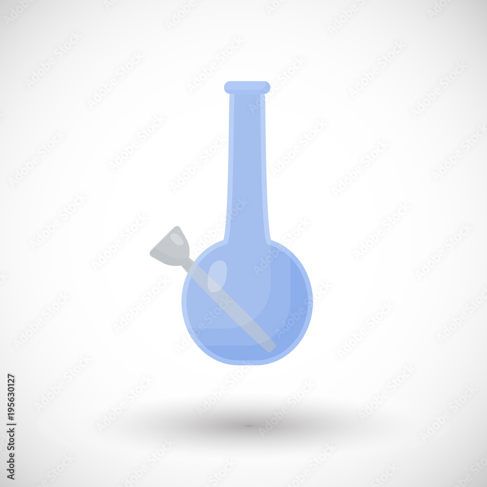 Marijuana water pipe vector flat icon Marijuana water pipe vector flat icon