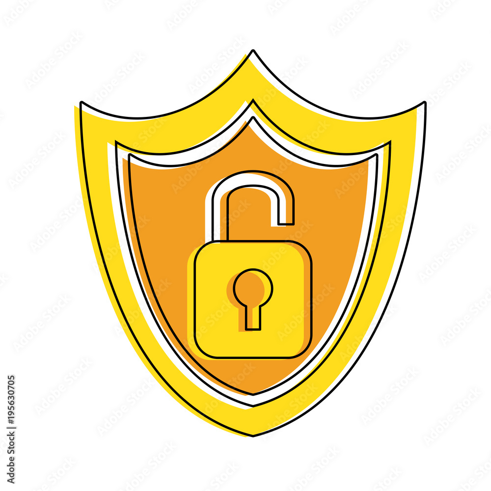 Shield security symbol vector illustration graphic design Shield security symbol vector illustration graphic design