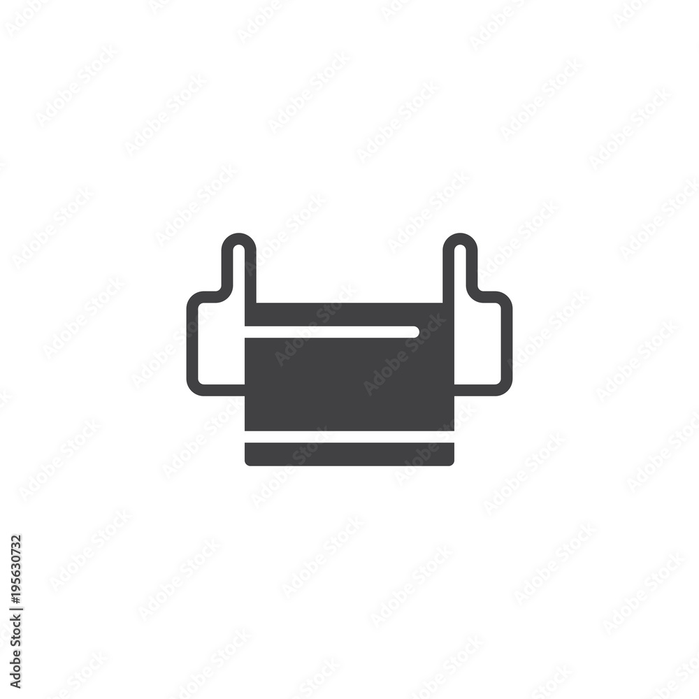 Medical mask vector icon. filled flat sign for mobile concept and web design. Mask respirator simple solid icon. Symbol, logo illustration. Pixel perfect vector graphics Medical mask vector icon. filled flat sign for mobile concept and web design. Mask respirator simple solid icon. Symbol, logo illustration. Pixel perfect vector graphics