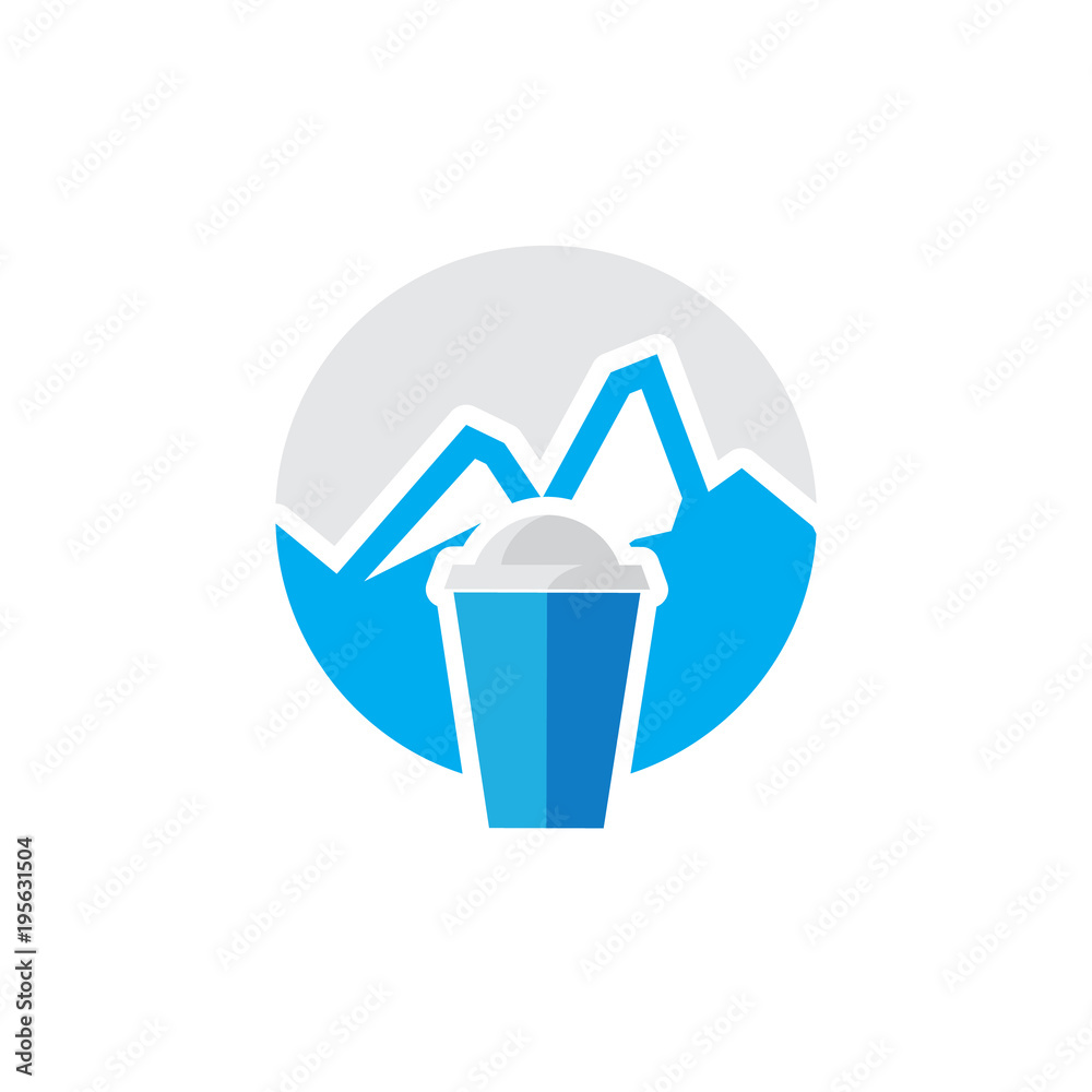 Drink Mountain Logo Icon Design Drink Mountain Logo Icon Design