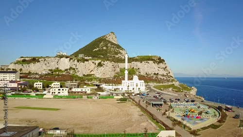 Famous Gibraltar which is oversea British territory, Iberian Peninsula