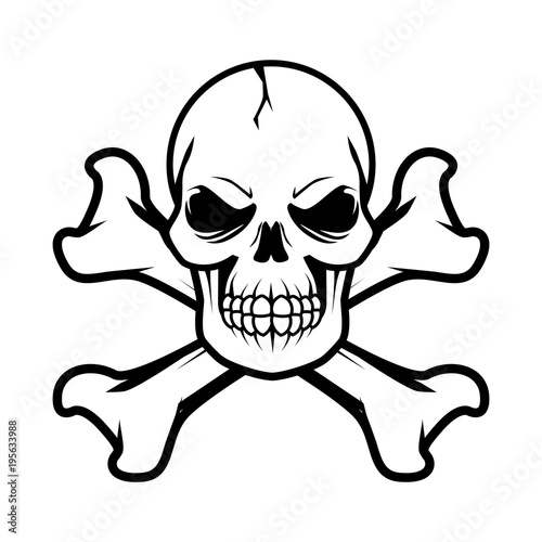 Skull and Bones Vector 