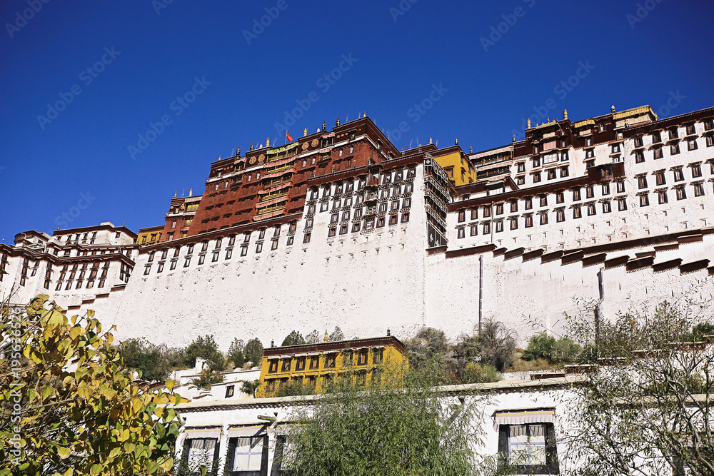 Fototapeta premium city view in Tibet china