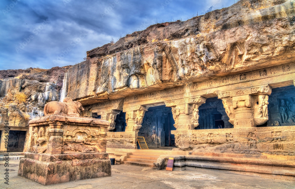 Rameshwar temple, cave 21 at the Ellora complex. UNESCO world heritage site in Maharashtra, India