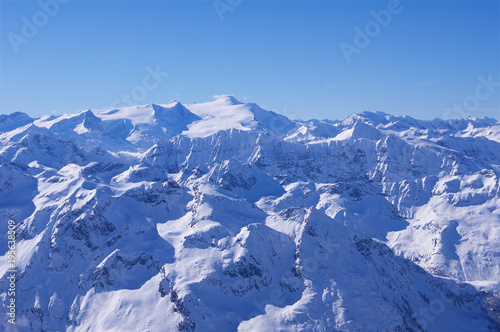 Grossglockner peak in winter