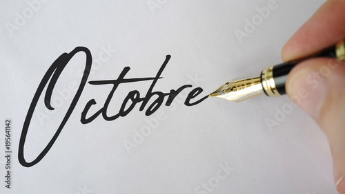 octobre stylo plume photo