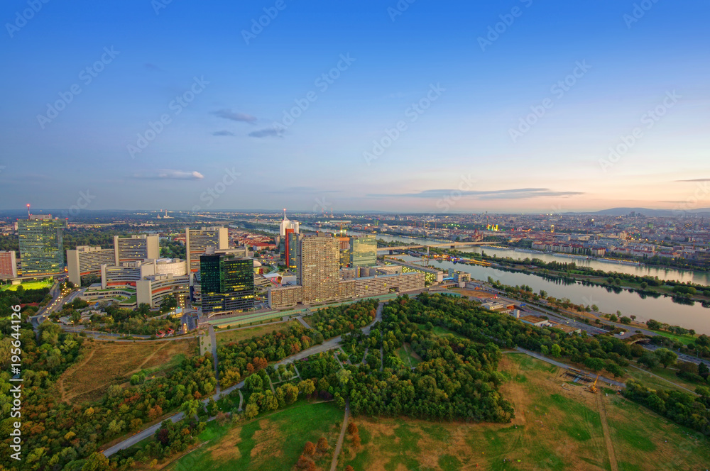 wide view of Vienna, capital of Austria
