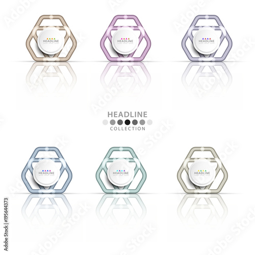 Brochure header layout template