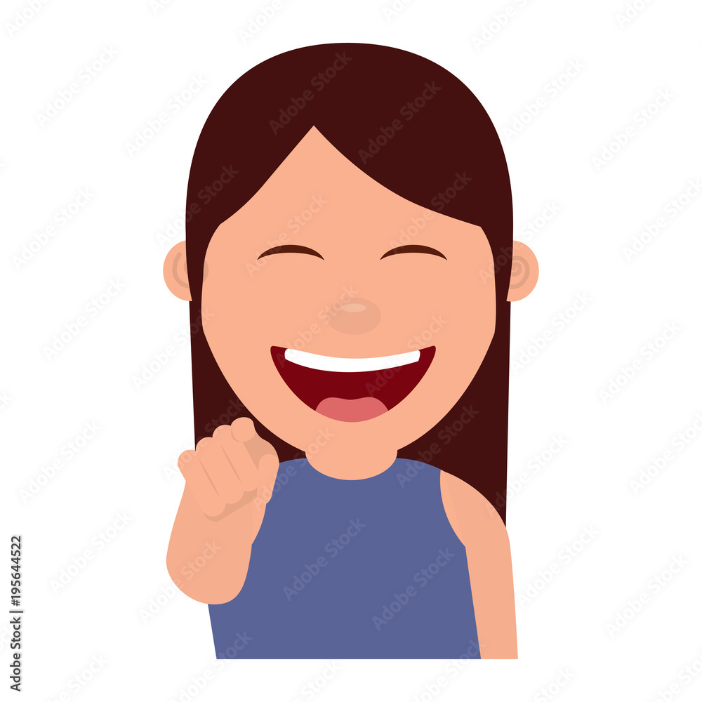 portrait cartoon smiling woman pointing gesture vector illustration portrait cartoon smiling woman pointing gesture vector illustration