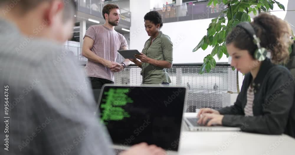 Developers working in an office