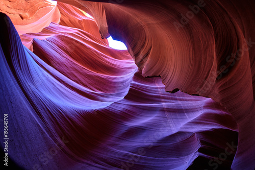 Red rocks in scenic Antelope Canyon
