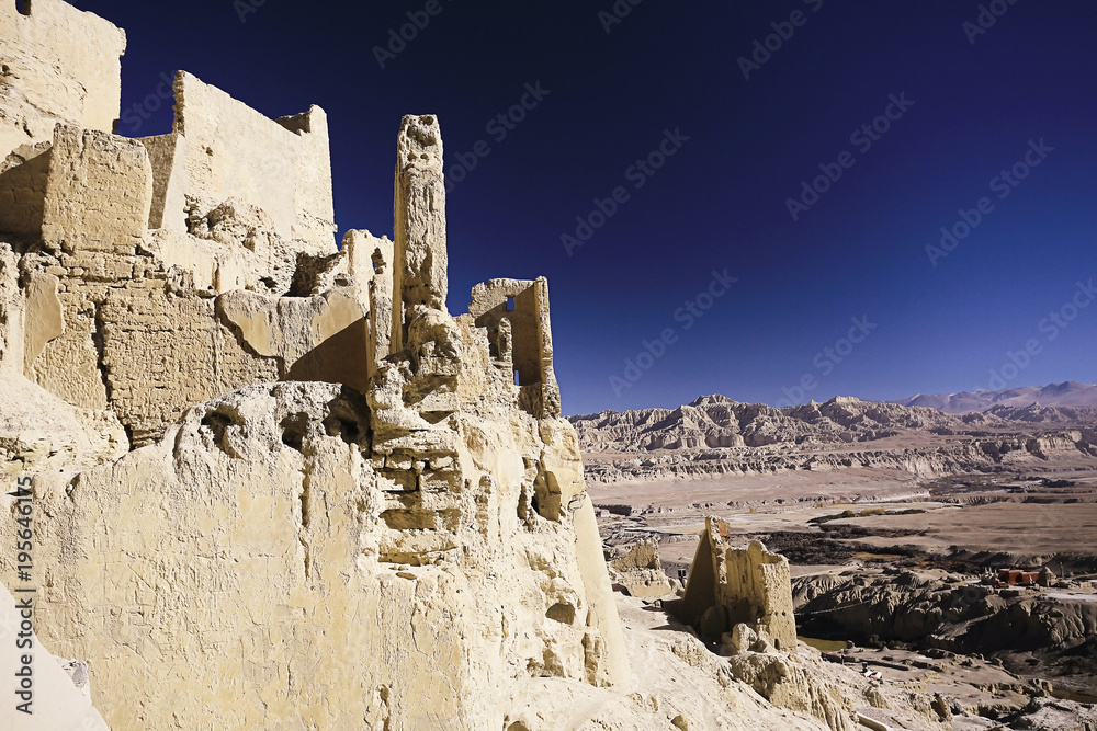ruins of an ancient city in Tibet