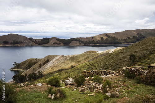 Isla del Sol on lake Titica...