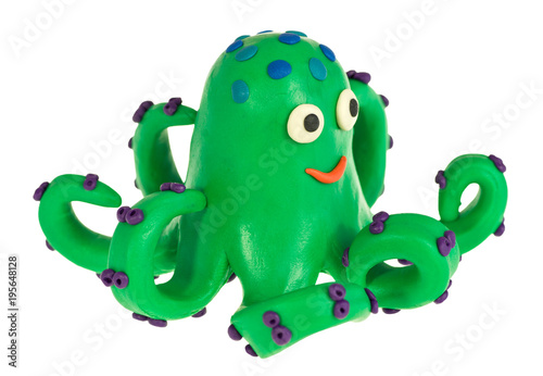 Funny plasticine Octopus