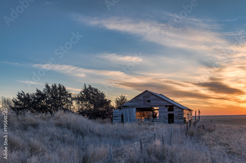 Old Barn At Sunrise © Dale